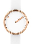 Picto 30 mm White / Rosegold